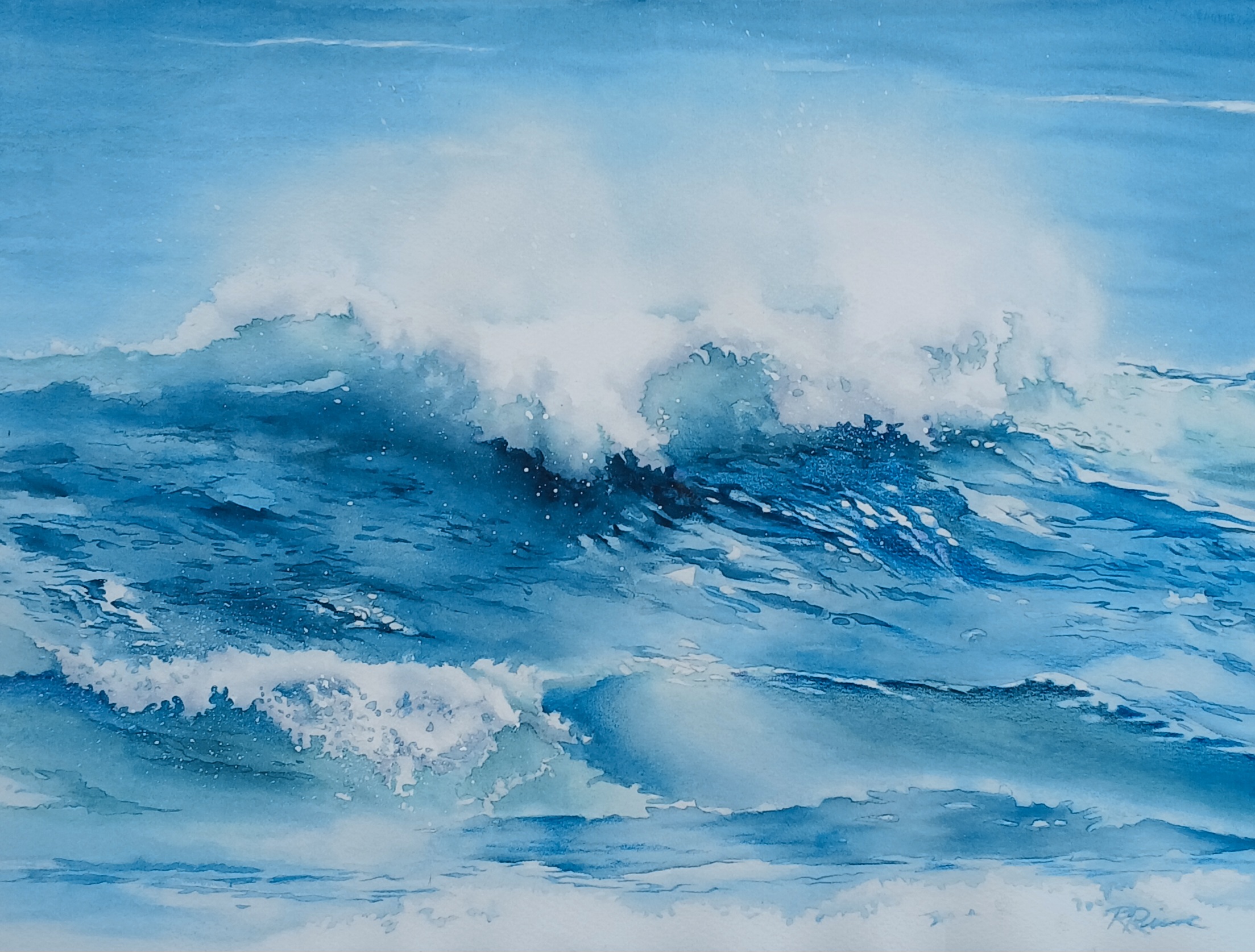 1000 Voices 3 - 14 in x 18 in - Watercolor Reproduction (Original Sold)