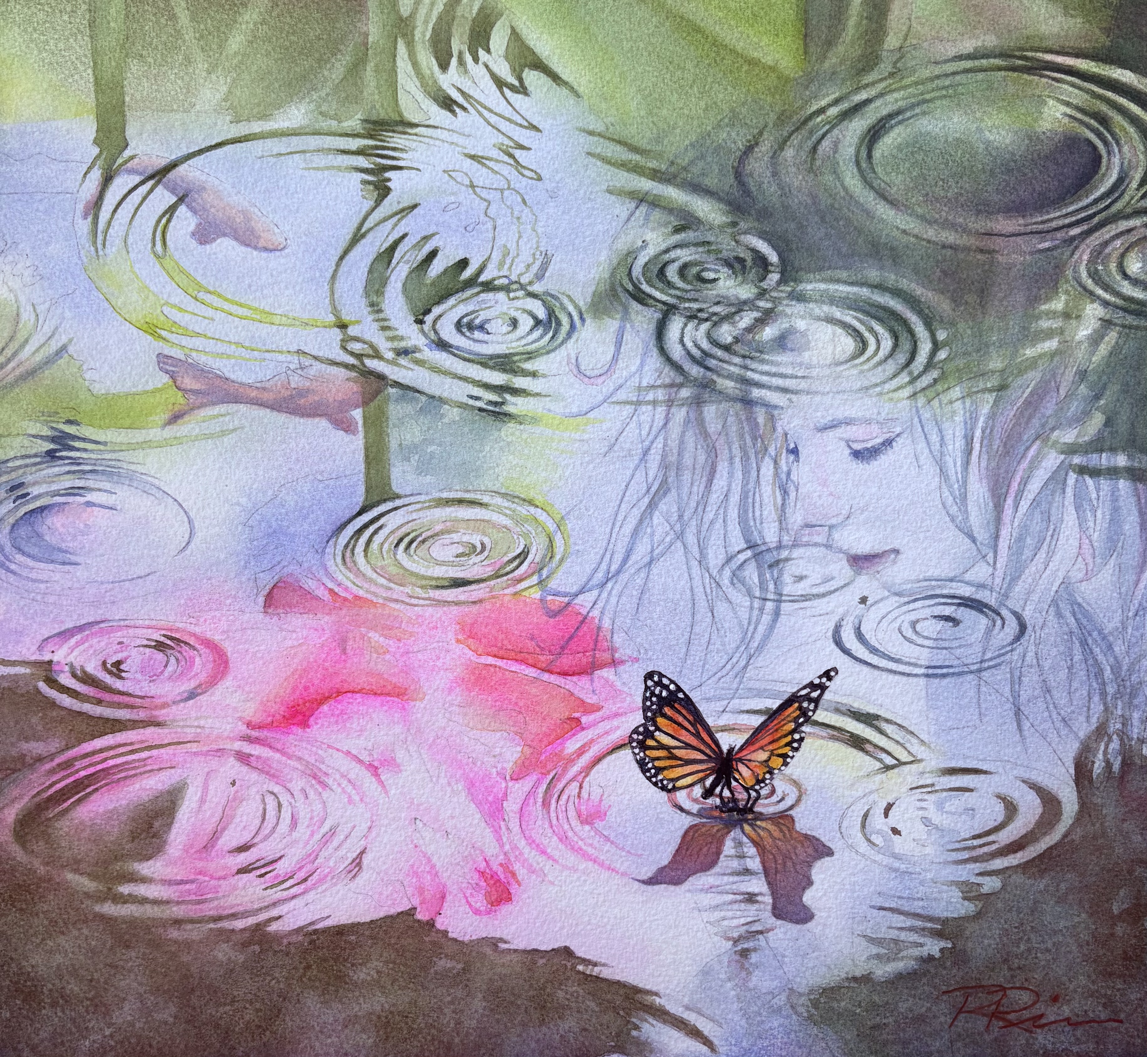 If Only - Watercolor 13 in x 14 in